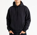 EDDY DROPS #5557 Cotton Blend Men Black Hoodie